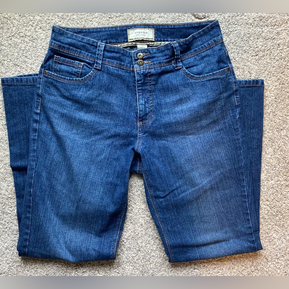 Sonoma jeans - straight leg, sz 12